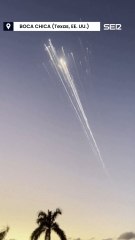 Los restos de un cohete de Space X brillan en el cielo de República Dominicana