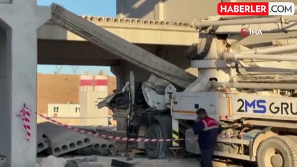 Çarptığı duvarın altında kalan vinç sürücüsü hayatını kaybetti