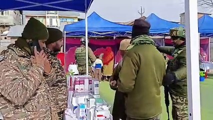 سی آر پی ایف 182 بٹالین کی جانب سے مفت طبی کیمپ کا انعقاد