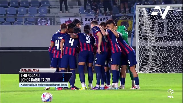 JDT bantai Terengganu di separuh akhir 1 Piala Malaysia