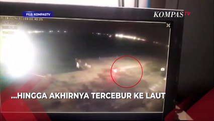 Terkuak! Rekaman CCTV Detik-Detik Mobil Purnawirawan TNI Terjun ke Laut Marunda