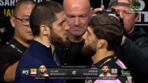 UFC 311 - Le face-à-face dans le respect entre Makhachev et Tsarukyan