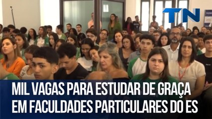 Mil vagas para estudar de graça em faculdades particulares do ES