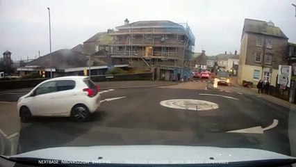 Liskeard near miss on Greenbank Road zebra crossing