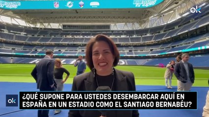 Pri Shumate, vicepresidenta de los Miami Dolphins: "Es un honor increíble jugar en el Santiago Bernabéu"