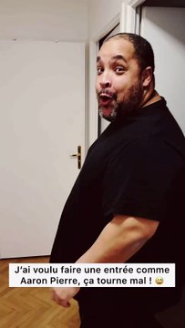 J’ai voulu faire une entrée comme Aaron Pierre, ça tourne mal ! 😅 #humour #parodie #aaronpierre #mufasa #pumba