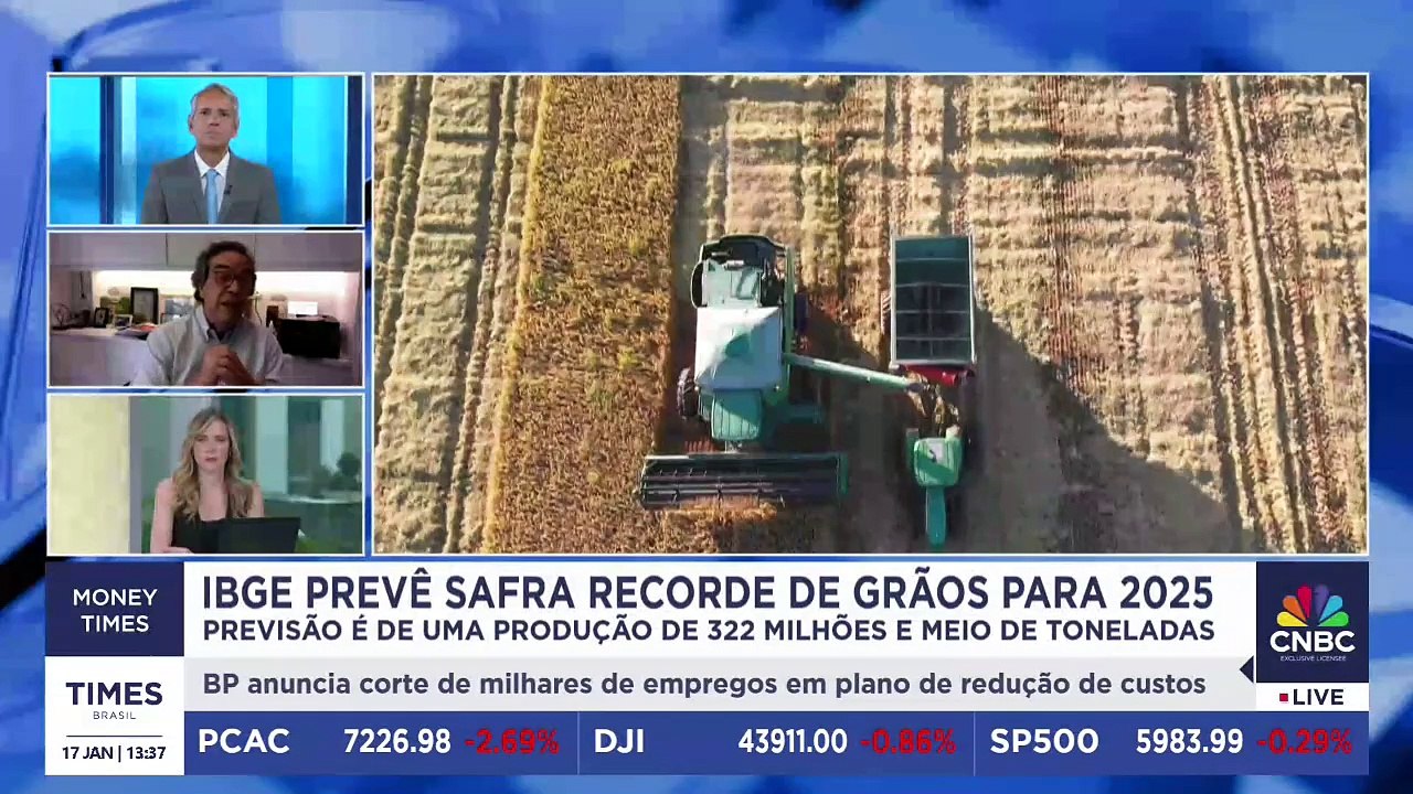 IBGE prevê safra recorde de grãos para 2025; presidente da ABAG comenta projeção