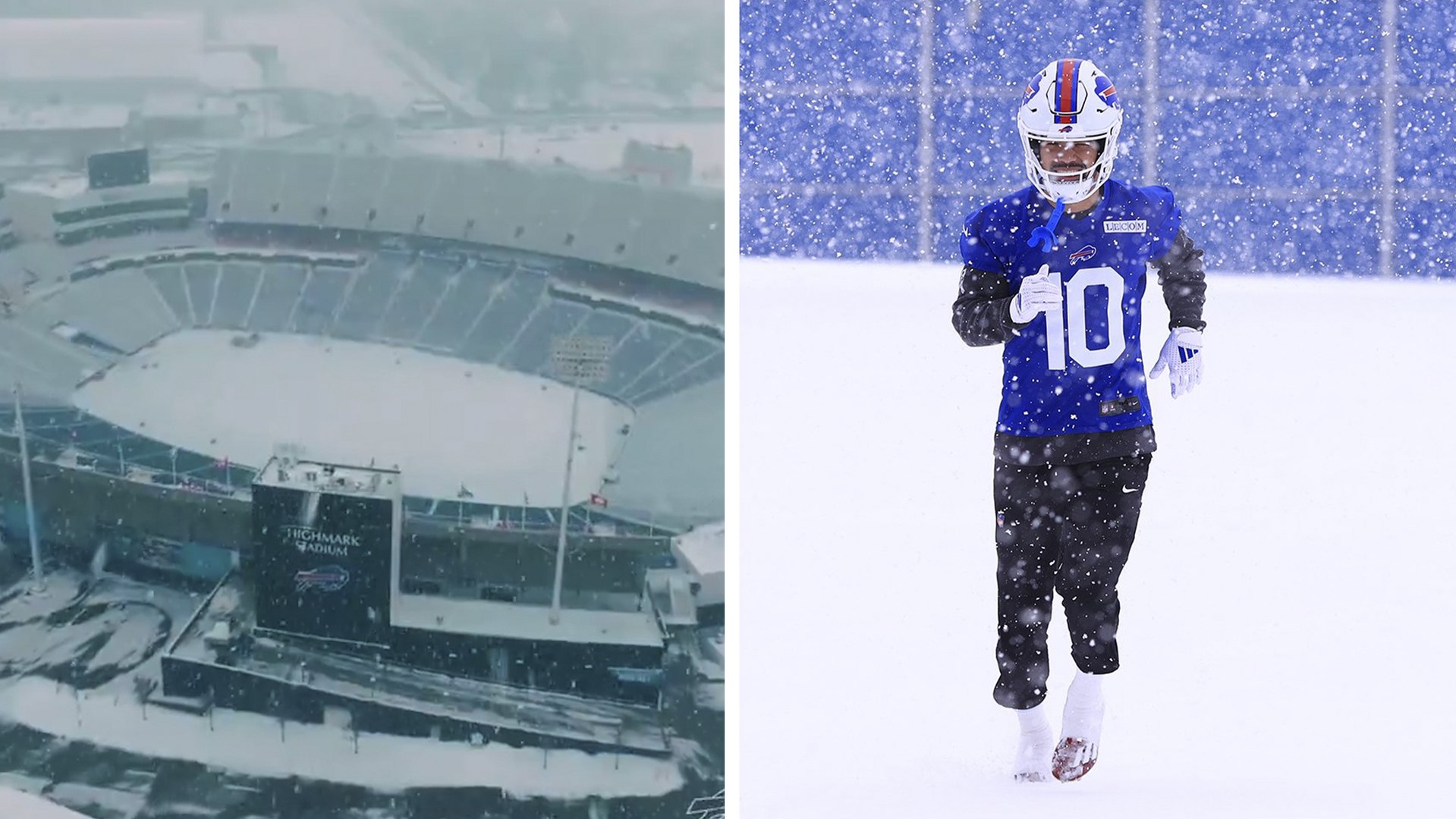  NFL: Clima helado en Buffalo y estadio cubierto de nieve para el duelo entre Bills y Ravens 