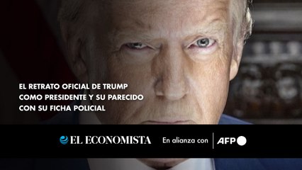 El retrato oficial de Trump como presidente y su parecido con su ficha policial