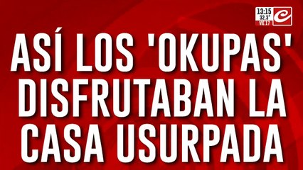 Así los "okupas" disfrutaban de la casa usurpada