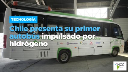 Chile presenta su primer autobús impulsado por hidrógeno