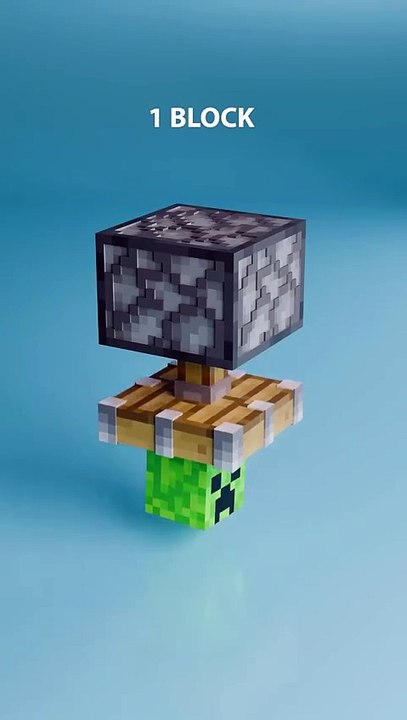 3D Creeper Minecraft Simulation Blender