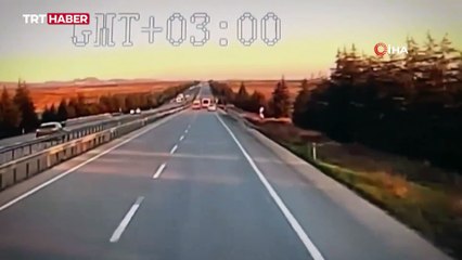 Otobanda ters yönde ilerledi, kaza 'geliyorum' dedi