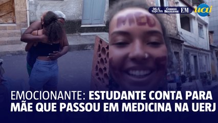 Estudante conta para a mãe que passou em medicina na Uerj e viraliza nas redes sociais