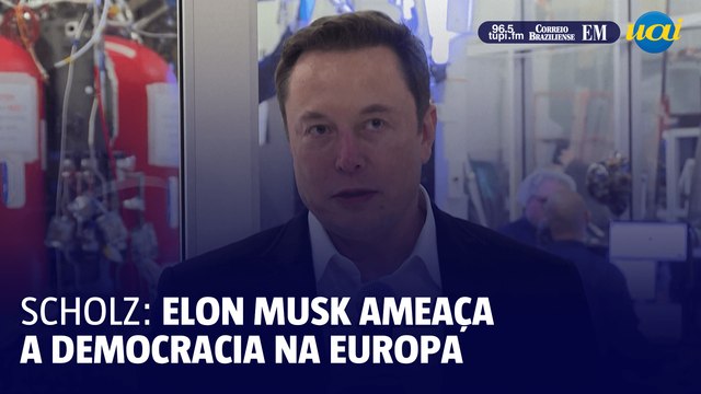 Scholz: Apoio de Musk à extrema direita na Europa ameaça a democracia