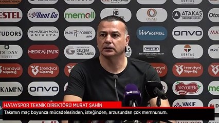 Murat Şahin: Aldığımız 1 puan moral ve motivasyon açısından bizim için önemliydi
