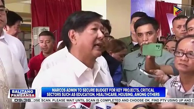 Marcos admin to secure budget for key projects, critical sectors such as education, healthcare, housing, among others