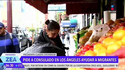 Claudia Sheinbaum pide apoyar a mexicanos desempleados por incendios en Los Ángeles