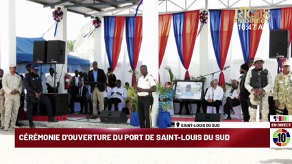 Cérémonie d'inauguration du Port de Saint-Louis du Sud