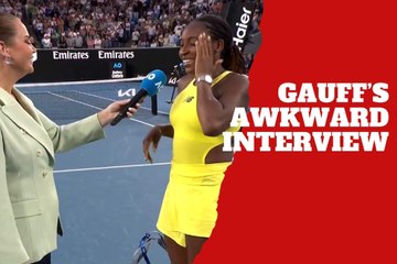 Too much information! Coco Gauff's awkward on-court interview leaves fans laughing