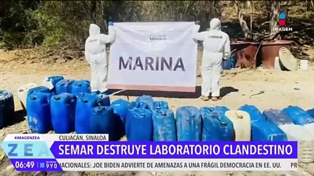 La Semar desmantela laboratorio clandestino de droga en Culiacán, Sinaloa