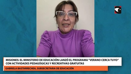 Misiones: El Ministerio de Educación lanzó el programa “Verano Cerca Tuyo” con actividades pedagógicas y recreativas gratuitas
