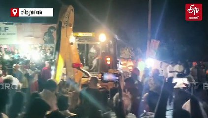 നെടുമങ്ങാട് ഇരിഞ്ചയത്ത് ടൂറിസ്റ്റ് ബസ് മറിഞ്ഞു; സ്‌ത്രീയ്‌ക്ക് ദാരുണാന്ത്യം