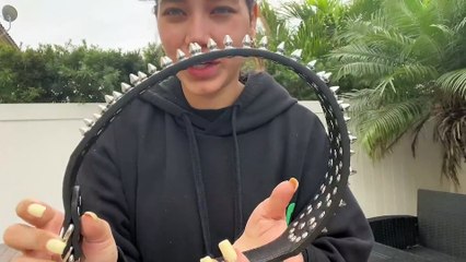 Wide Gold Spiked Dog Collar