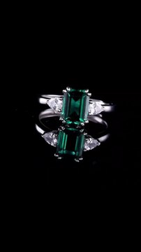 iWinstonMall, Luxury High Jewellery Emerald Ring,奢华高级珠宝祖母绿戒指,Anillo de esmeralda de alta joyería de lujo,Bague de luxe en émeraude de haute joaillerie,Anel de esmeralda de alta joalharia de luxo