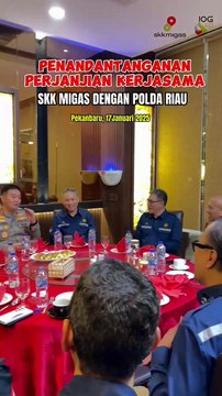 Penandatanganan Perpanjangan Perjanjian Perjanjian Kerja Sama (PKS) SKK Migas dengan Polda Riau Ke-5.