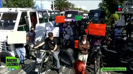 Transportistas del Edomex marcharon. Esta fue la ruta que siguieron: