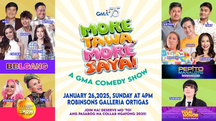 “More Tawa, More Saya” Campaign kicks off with a GMA Comedy show!