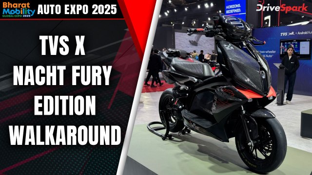 Auto Expo 2025: TVS X Nacht Fury Edition Walkaround | Promeet Ghosh