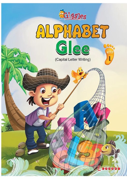 “Alphabet Glee“ English Cursive Writing Capital Letters Book for Kids