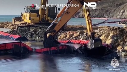 Karadeniz'de karaya oturan tankerden kaynaklanan petrol sızıntısını kontrol altına alma çabaları teknik bariyerin tamamlanmasıyla devam ediyor