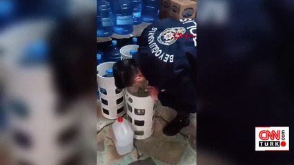 Beyoğlu'nda sucu dükkanına sahte içki operasyonu: Damacana ve bidonlarda 72 litre ele geçirildi | Video Haber