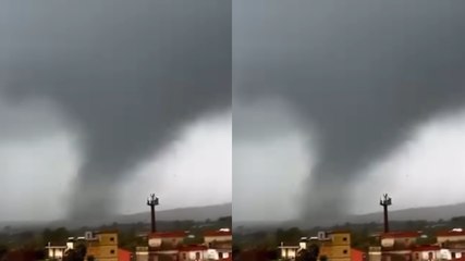 Paura in Sicilia: guarda l'impressionante tornado