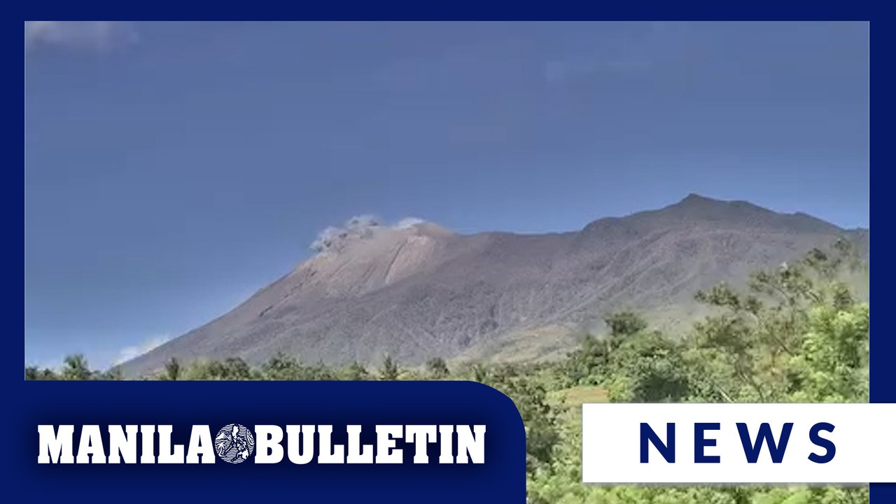 Time-lapse footage of ash emission from Kanlaon Volcano
