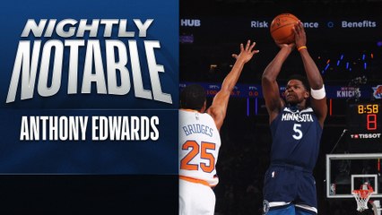 Nightly Notable: Anthony Edwards | Jan. 17