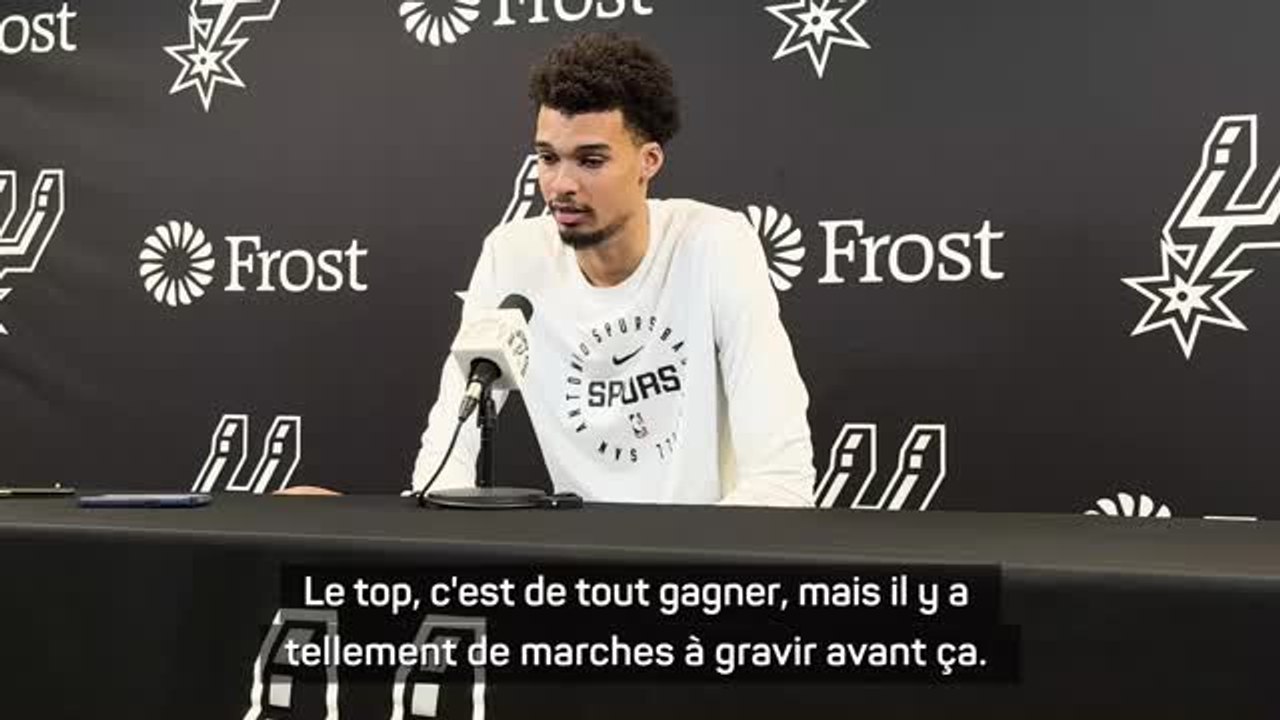 Spurs - Wembanyama : "Je ne suis pas du tout arrivé au bout de mon potentiel"