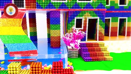 DIY - Cómo construir un casa para mascotas con un acuario con bolas magnéticas | ASMR