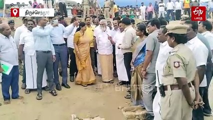 திருச்செந்தூரில் தொடரும் கடல் அரிப்பு - அமைச்சர்கள் மற்றும் ஐஐடி குழுவினர் ஆய்வு!