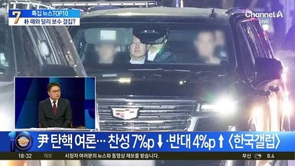 尹 탄핵 찬반 여론…朴 때와 달리 보수 결집?