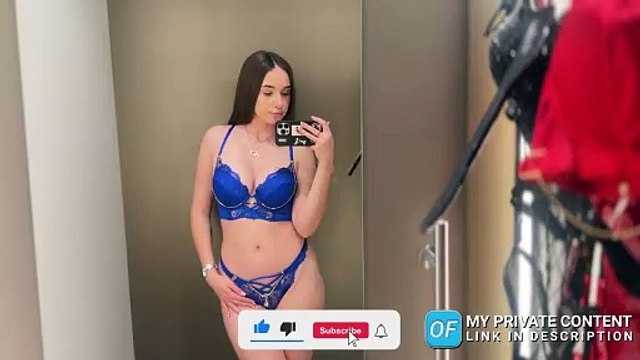 [4K] BLUE VS RED LINGERIE FASHION TRY ON HAUL WITH ALISA GREY