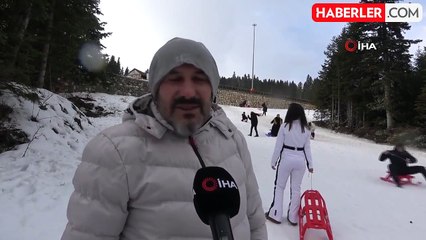 Ilgaz Dağı'nda yarıyıl tatili coşkusu