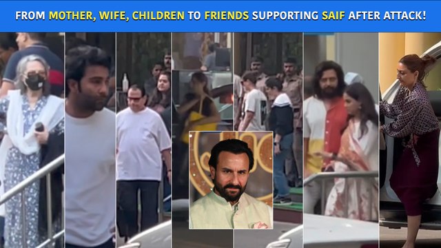 Kareena Kapoor, Sharmila Tagore, Sara Ali Khan & Others Gather To Meet Saif Ali Khan After Attack