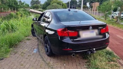 Condutor é detido após BMW invadir Ecopark Oeste em Cascavel