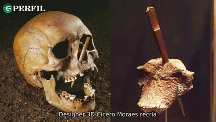 "Designer brasileiro recria rosto de homem ancestral em evento histórico com Michael J. Fox"