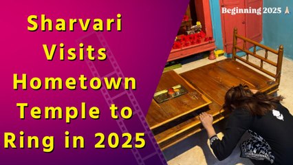 Sharvari Seeks Blessings at Mayureshwar Temple for 2025