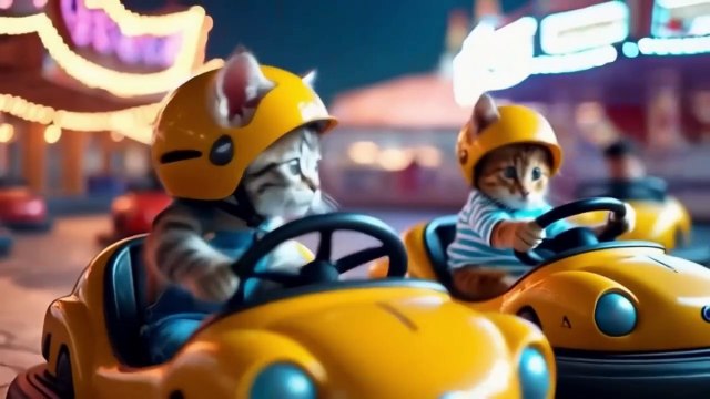 🎡Les Chats au Parc d'Attractions 🐾🎠 - Chats Drôles Faisant des Choses Humaines